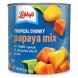 tropical chunky papaya mix libby 's
