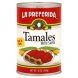 La Preferida tamales with sauces, beef & pork Calories