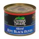 ripe black olives sliced