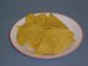 snacks, tortilla chips, low fat, made with olestra, nacho cheese