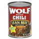 chili, lean beef with beans