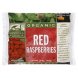 organic red raspberries