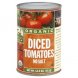 Woodstock Farms organic diced tomatoes no salt Calories