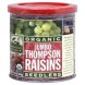 jumbo thompson raisins organic, seedless
