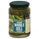 organic whole dill pickles kosher
