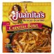 Juanitas Foods mexican gourmet carnitas bowl Calories