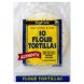 Food Club tortillas flour Calories