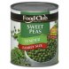 peas sweet, tender, family size