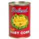 baby corn cut