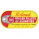 Roland rolled fillets of anchovies with capers, in olive oil, salt added Calories