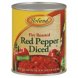 red pepper diced, fire roasted