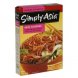 Simply Asia spicy szechwan noodles and sauce meal kits Calories