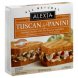 Alexia Foods panini tuscan style Calories