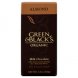 Green & Black's organic milk & whole almonds chocolate bars Calories