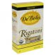 DeBoles organic rigatoni pasta organic short pasta Calories