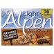 Alpen light chocolate and fudge bar with prebiotics Calories