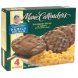 Marie Callenders salisbury steak with macaroni and cheese family serve Calories