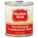condensed milk sweetened