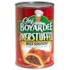 Chef Boyardee overstuffed beef ravioli in hearty tomato and meat sauce Calories