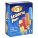 PET Dairy assorted pops frozen treats Calories