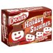Deans chocolate, strawberry & vanilla ice cream treats holiday snowmen Calories