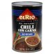 El Rio southwestern style chili con carne no beans Calories
