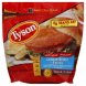 Tyson chick 'n quick chicken breast patties with rib meat Calories