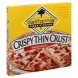 crispy thin crust margherita pizza