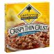 crispy thin crust garlic chicken pizza