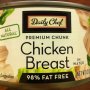 Daily Chef premium chunk chicken breast- 13 oz. can Calories