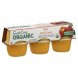 Santa Cruz Organic organic apple peach sauce Calories