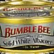Bumble Bee gourmet prime fillet solid white albacore tuna Calories