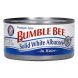 Bumble Bee prime fillet solid white albacore in water Calories