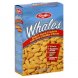 Stauffers baked snack crackers, real cheddar whales, bite size Calories