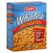 Stauffers whales crackers baked snack, with real cheddar cheese Calories