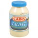 Cains Foods reduced calorie mayonnaise light Calories