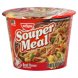 Nissin souper meal soup ramen noodle, beef flavor, minestrone Calories