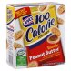 Lance 100 calorie pouches toasty crackers peanut butter Calories