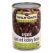 Wild Oats organic dark red kidney beans Calories