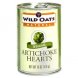 Wild Oats natural artichoke hearts whole Calories