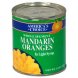 Americas Choice mandarin oranges in light syrup, whole segment Calories