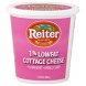 Reiter Dairy cottage cheese small curd, 1% milkfat, 1% lowfat Calories