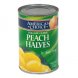 Americas Choice yellow cling peach halves in heavy syrup Calories