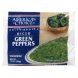 Americas Choice green peppers diced Calories