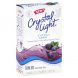 Crystal Light on the go drink mix energy grape Calories