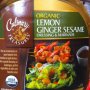 Culinary Treasures organic lemon ginger seasame dressing & marinade Calories