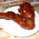 chicken, wing, frozen, glazed, barbecue flavored