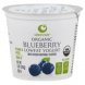Green Way organic yogurt lowfat, blueberry Calories