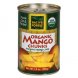mango chunks mango chucks, organic, in organic mango juice