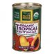 tropical fruit salad organic, in organic pineapple & passionfruit fruit juices